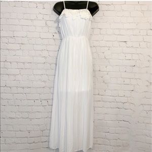 White Floral Lace Dress